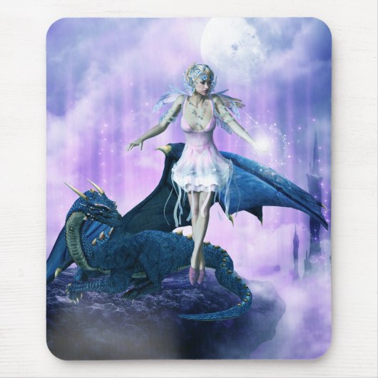 Drache und Fairy Mousepad (Vorne)