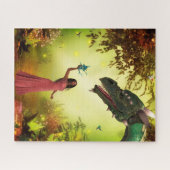Drache und Frauen Puzzle (Horizontal)