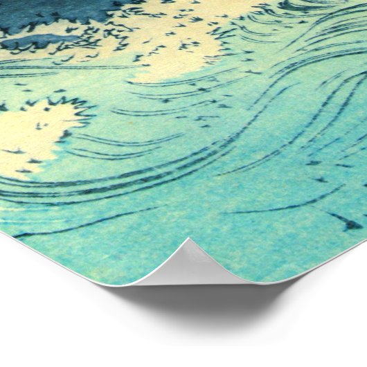 Drache und Fuji 1910 Poster (Ecke)