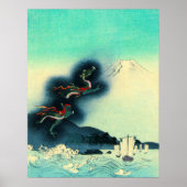 Drache und Fuji 1910 Poster (Vorne)