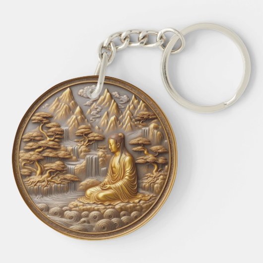 Drache und Harmonie Schlüsselanhänger (Rückseite)