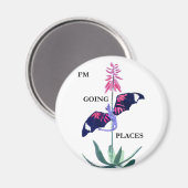 Drache und Kaktus Magnet (Vorderseite/Rückseite)