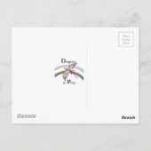 Drache und Kaktus Postkarte (Rückseite)