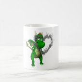 Drache und Rauch Kaffeetasse (Mittel)