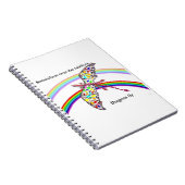 Drache und Regenbogen Notizblock (Rechte Seite)