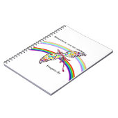 Drache und Regenbogen Notizblock (Linke Seite)