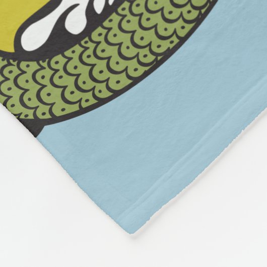 Drache und Tiger Fighting Fleecedecke (Ecke)