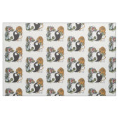 Drache und Tiger yin Yang-Symbol Stoff (Fat Quarter (45,7 x 55,9 cm))