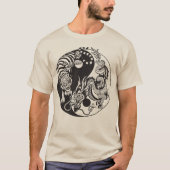 Drache und Tiger yin Yang-Symbol T-Shirt (Vorderseite)