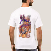 Drache und Tiger Yin Yang T-Shirt (Rückseite)