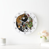Drache und Tigerjang Große Wanduhr (Zuhause)