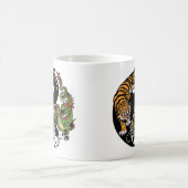 Drache und Tigerjang Kaffeetasse (Mittel)