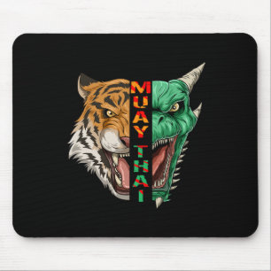 Drache Und Tigerkopf - Muay Thai Und Kickboxen G Mousepad