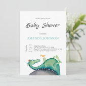 Drache und Vogel Einladung (Stehend Vorderseite)