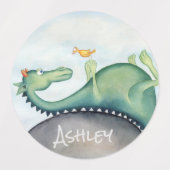 Drache und Vogel Etiketten (Design 2)