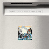 Drache und weißer Tiger. Illustration durch Insima Magnet (In Situ (Geschirrspüler))