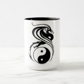 Drache- und YingYang Schale Tasse (Zentrum)