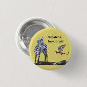 Drache und Zebra Button (Vorne & Hinten)