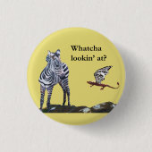 Drache und Zebra Button (Vorderseite)