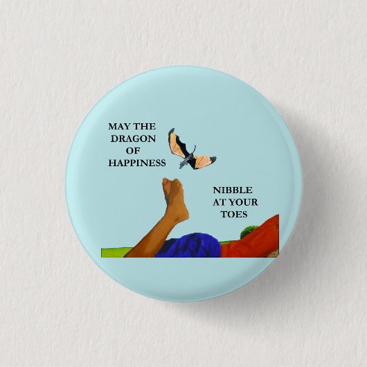 Drache und Zehen Button (Vorderseite)