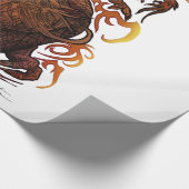 Drache (Unterzeichnungs-Entwurf) Geschenkpapier (Ecke)