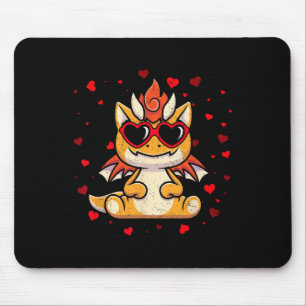 Drache Valentinstag Sungles Herz Süße Liebende Mousepad