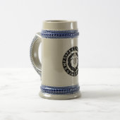Drache Viking Rune Schutz Bierglas (Vorderseite Links)