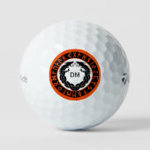 Drache Viking Rune Schutz Golfball (Vorderseite)