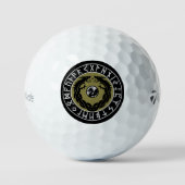 Drache Viking Rune Schutz Golfball (Vorderseite)