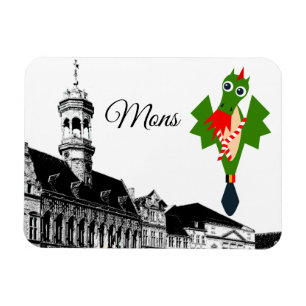 Drache von Mons, Figur der Doudou-Ducasse Magnet