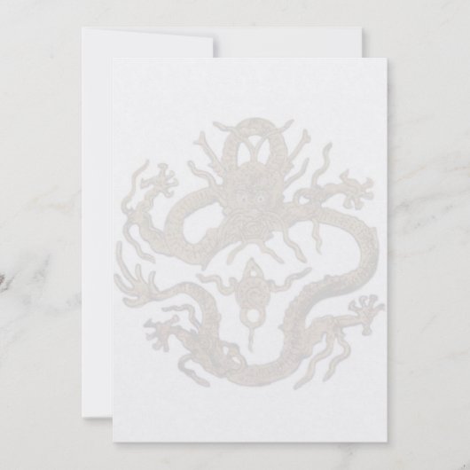 Drache von Peking Einladung (Vorderseite)