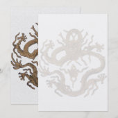 Drache von Peking Einladung (Vorne/Hinten)