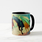 Drache vs Pegasus - Fantasy-Kunst Tasse (VorderseiteRechts)