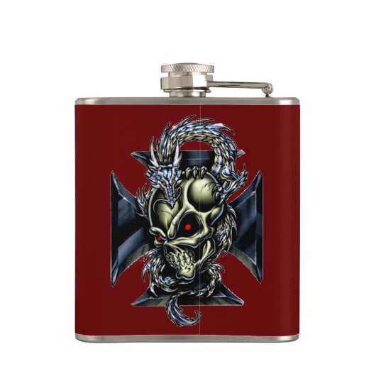 Drache-Wächter Flachmann (Rückseite)