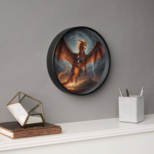 Drache Wanduhr (Büro)