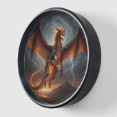 Drache Wanduhr (Winkel)
