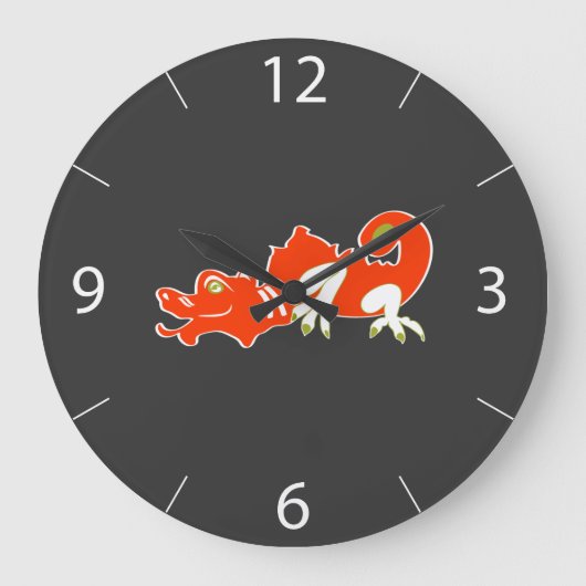 Drache Wanduhr (Vorderseite)