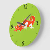 Drache Wanduhr (Winkel)