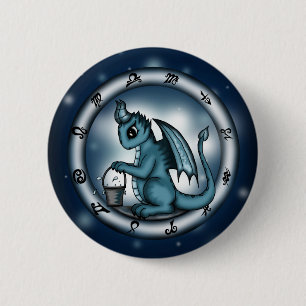 Drache-Wassermann-Tierkreis Button