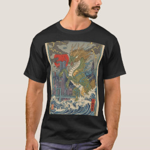 Drache Wellen T-Shirt