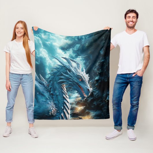 Drache Welt Fleecedecke (Beispiel)