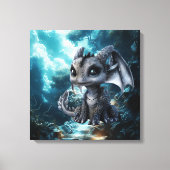 Drache Welt Leinwanddruck (Vorderseite)