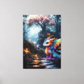 Drache Welt Leinwanddruck (Vorderseite)