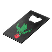Drache-Würfel-Flaschen-Öffner Kreditkartenflaschenöffner (Vorderseite Schrägansicht)