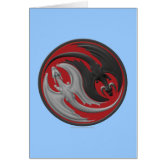 Yin Yang Drache Wandtattoo – 60x60 Cm Selbstklebend In Dunkelrot (40 Farben Wählbar)