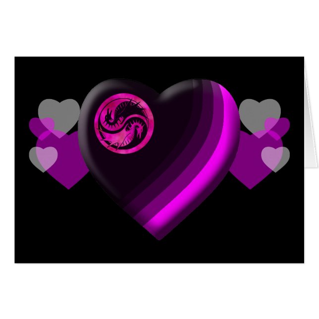 Drache Yin Yang (Vorderseite (Horizontal))