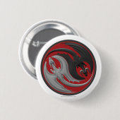 Drache Yin-Yang Button (Vorne & Hinten)