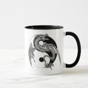 Drache Yin Yang Geschenk Tasse