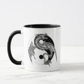 Drache Yin Yang Geschenk Tasse (Links)