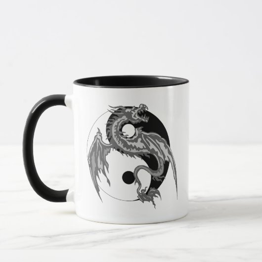 Drache Yin Yang Geschenk Tasse (Links)
